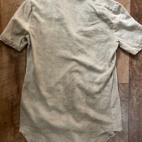 Helmut Lang SS shirts ** collar is not ripped it’s the style - Picture 3 of 4